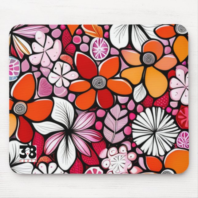 Tapis De Souris Fêtes hawaïennes (Devant)