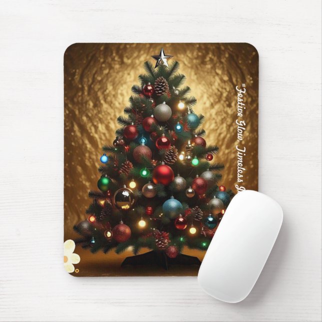 Tapis De Souris "Fêtes Joyeuses" (Avec souris)
