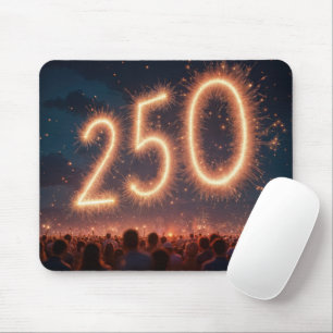 Tapis De Souris Feu d'artifice du 250e anniversaire