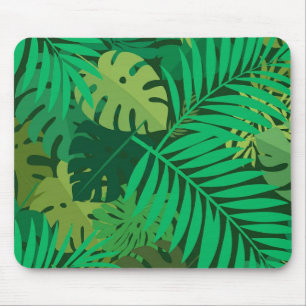 Tapis De Souris Feuillage luxuriant de la jungle tropicale