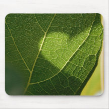 Tapis de Souris Feuille de Coeur Ensoleillé