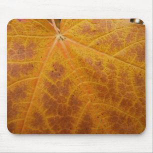 Tapis De Souris Feuille de Érable Jaune Automne Abstrait Nature