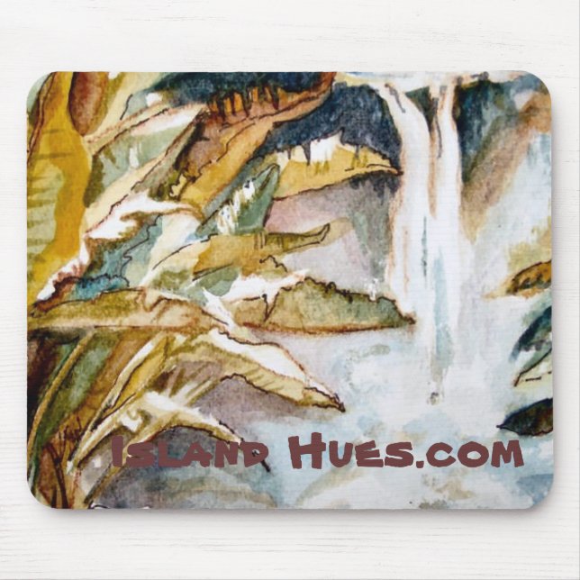 Tapis De Souris Feuille de figue, île Hues.com (Devant)