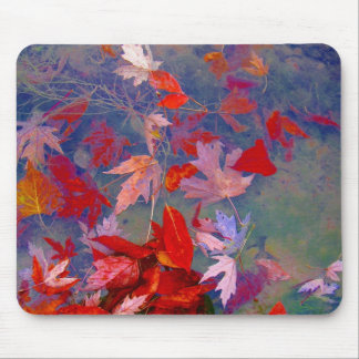 Tapis De Souris Feuille de flottement d'automne