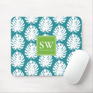 Tapis De Souris Feuille de Monstera Tropicale Côtière Moderne