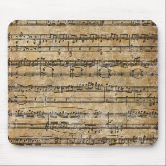 Tapis De Souris Feuille de musique vintage