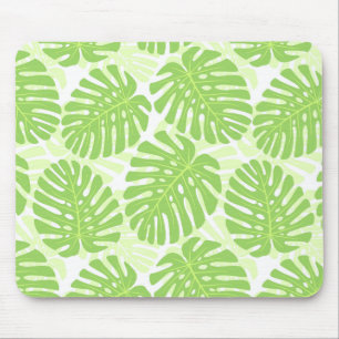 Tapis De Souris Feuille de plante tropicale - motif de Monstera