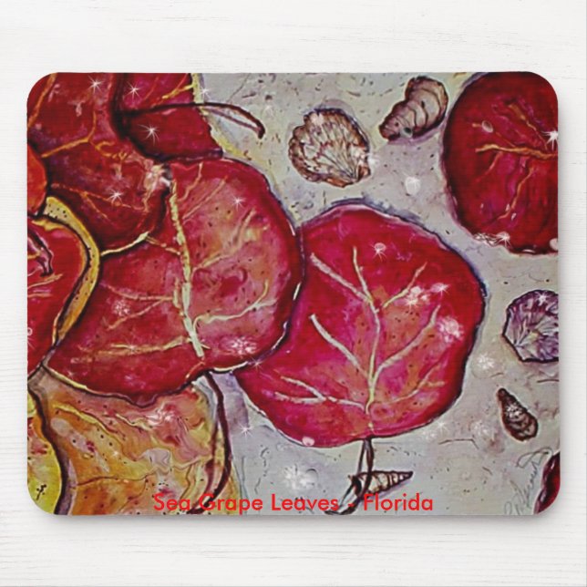 Tapis De Souris Feuille de raisin de mer - la Floride (Devant)