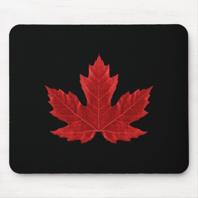 Tapis De Souris Feuille d'érable canadienne Mousepad (Devant)