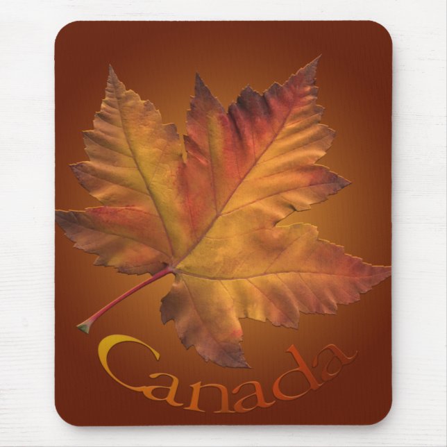 Tapis De Souris Feuille d'érable de Mousepad Canada de drapeau du (Devant)