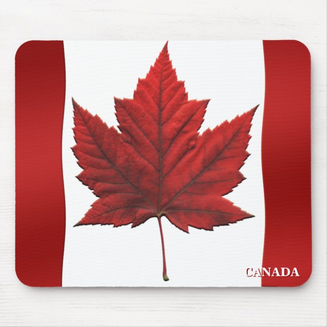 Tapis De Souris Feuille d'érable de Mousepad Canada de drapeau du (Devant)