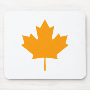 Tapis De Souris Feuille d'érable OrangeTransp les cadeaux de Zazzl