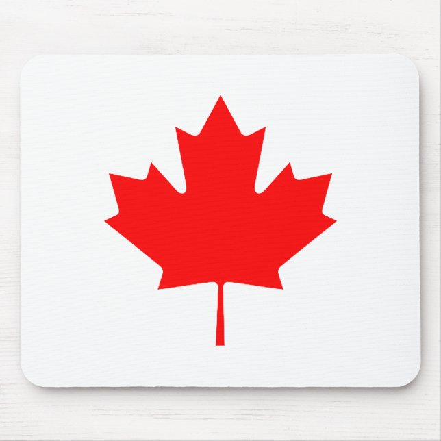Tapis De Souris Feuille d'érable RedTransp les cadeaux de Zazzle d (Devant)