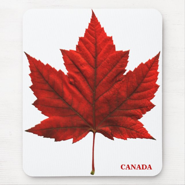 Tapis De Souris Feuille d'érable rouge du Canada Mousepad Canada (Devant)