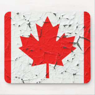 Tapis De Souris Feuille d'érable rouge du Canada Peinture