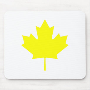 Tapis De Souris Feuille d'érable YellowTransp les cadeaux de Zazzl
