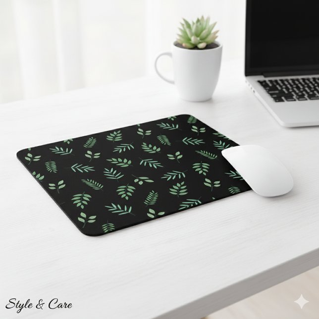 Tapis De Souris Feuille d'impression pour bureau de la Souris d'in (Nature-Inspired Leaf Print Mouse Pad for Desk)