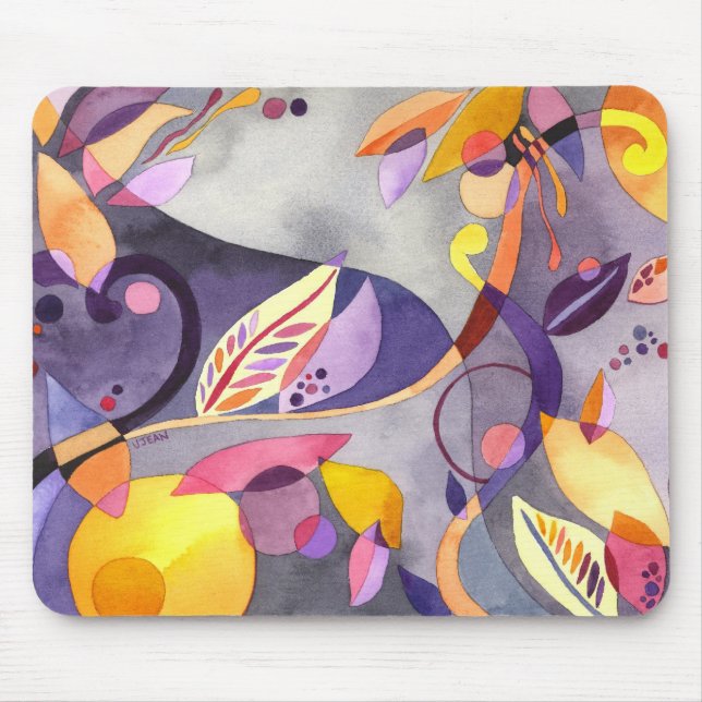 Tapis De Souris Feuille lunatique (Devant)