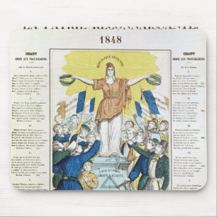 Tapis De Souris feuille lyrique pour une chanson consacrée au