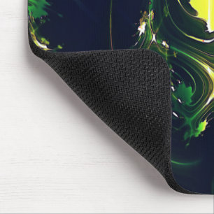 Tapis De Souris feuille métallique Abstraite aux traces flashy, su