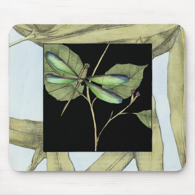 Tapis De Souris Feuilles à l'instigation de la libellule par Jenni (Devant)