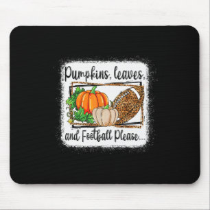 Tapis De Souris Feuilles citrouilles Et Footbyn S'Il Vous Plaît Le