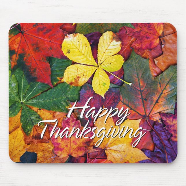 Tapis De Souris Feuilles d'automne 5 Mousepad (Devant)
