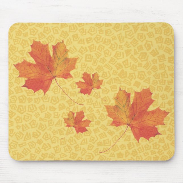 Tapis De Souris Feuilles d'automne Mousepad (Devant)