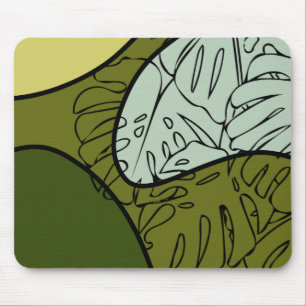 Tapis De Souris Feuilles de Boho Monstera