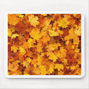 Tapis De Souris Feuilles de érable jaune d'automne