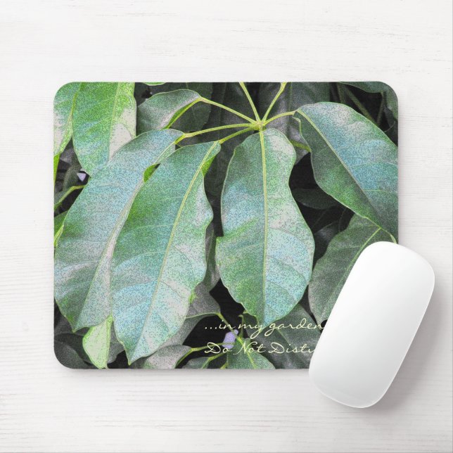 Tapis De Souris Feuilles de jardin (Avec souris)