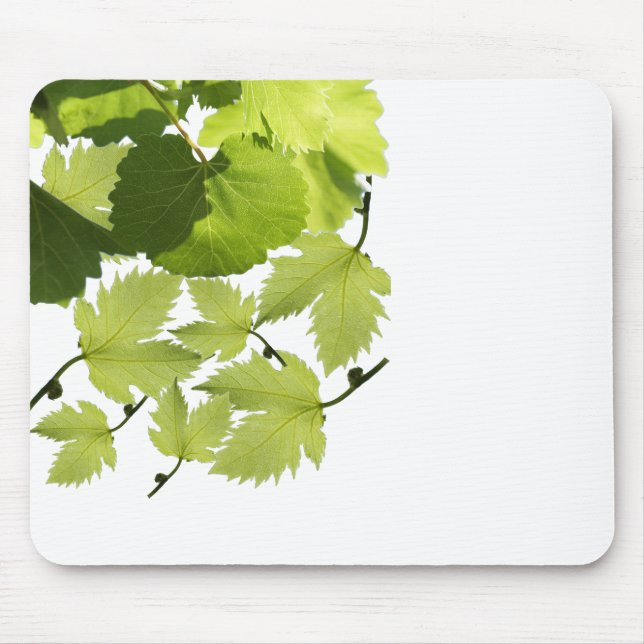 Tapis De Souris Feuilles de vigne verte (Devant)