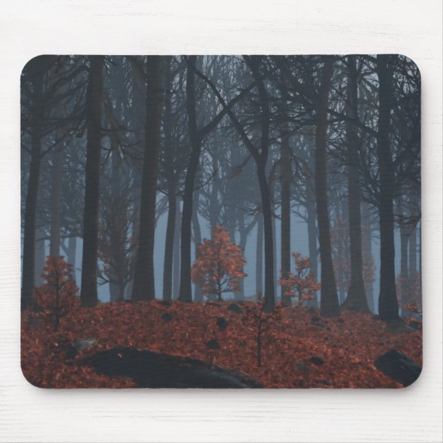 Tapis De Souris Feuilles d'hiver Mousepad (Devant)
