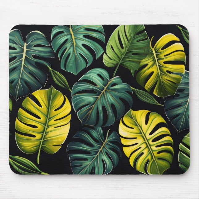 Tapis De Souris Feuilles Monstera (Devant)