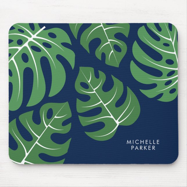 Tapis De Souris Feuilles Monstera Palm (Devant)