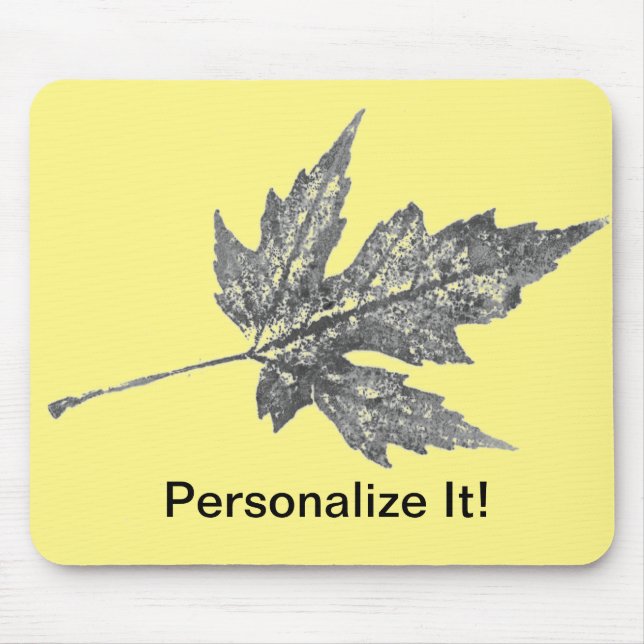 Tapis De Souris Feuilles Nature Imprime Mousepad (Devant)