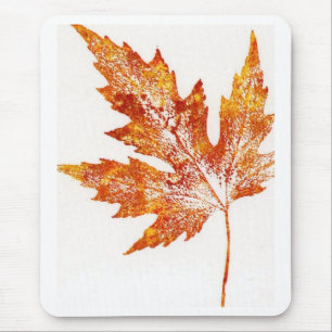 Tapis De Souris Feuilles Nature Imprime Mousepad