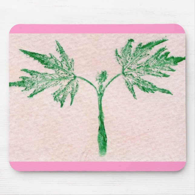 Tapis De Souris Feuilles Nature Imprime Mousepad (Devant)