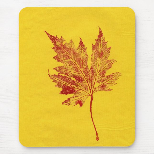 Tapis De Souris Feuilles Nature Imprime Mousepad (Devant)