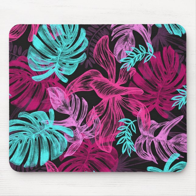 Tapis De Souris Feuilles tropicaux (Devant)