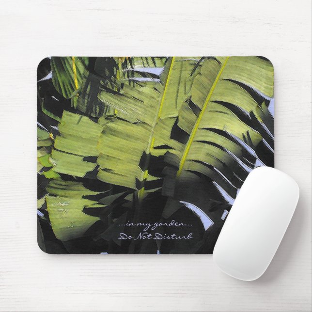 Tapis De Souris Feuilles tropicaux (Avec souris)