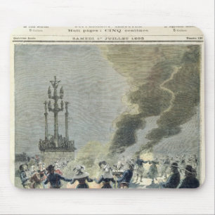 Tapis De Souris Feux allumés pour célébrer le solstice d'été