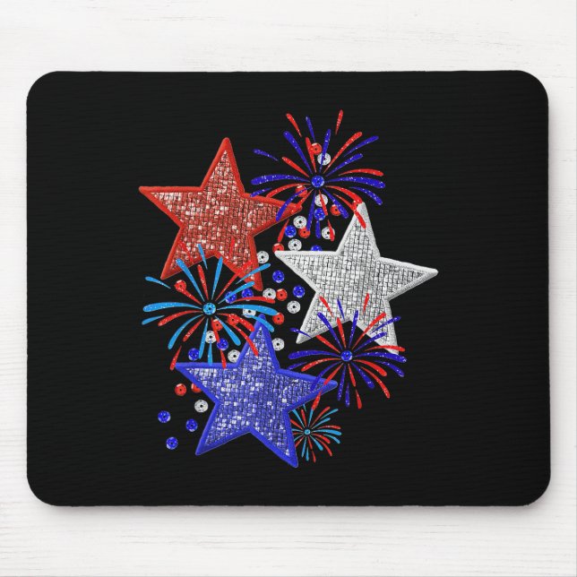 Tapis De Souris Feux d'artifice du 4 juillet (Devant)
