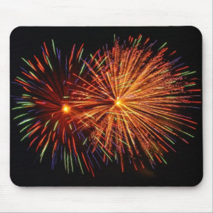 Tapis De Souris Feux d'artifice Mousepad