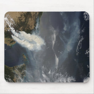 Tapis De Souris Feux et fumée dans le sud-est de l'Australie