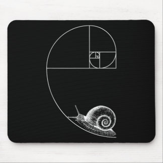 Tapis De Souris Fibonacci Avec Escargot Mathématiques Mathématique