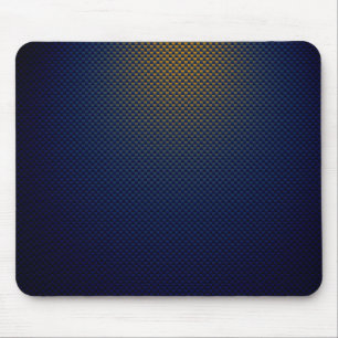 Tapis De Souris Fibre de carbone noir jaune bleu