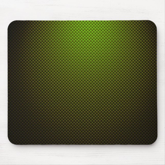 Tapis De Souris Fibre de carbone noir vert (Devant)