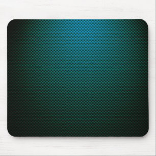 Tapis De Souris Fibre de carbone noire turquoise bleue