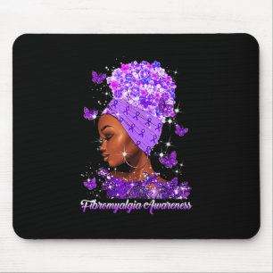 Tapis De Souris Fibromyalgie Sensibilisation Femme Flower Love Fig
